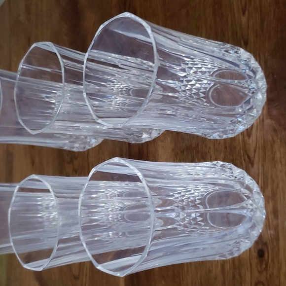 Cristal D’Arques Set of 4 Double Old Fashioned Glasses measures 5.5" Tall x 3" D - Picture 4 of 7